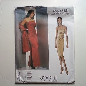 Vogue Bellville Sassoon sewing pattern 2481 Sz 8-10-12